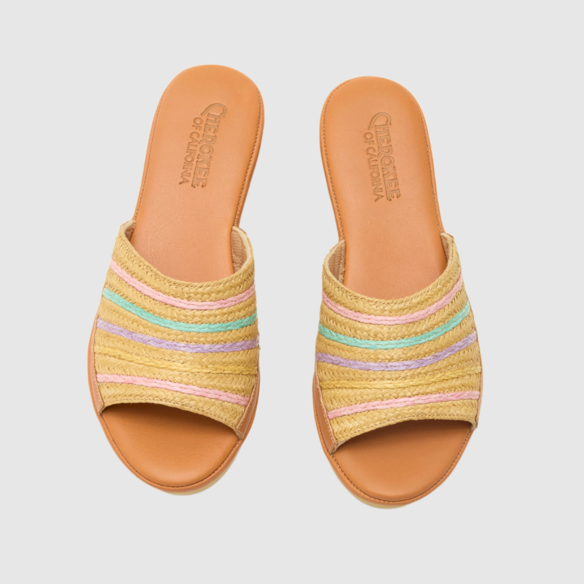 Farrah Mid Beep - Natural Leather Sleek Summer Footwear Standout Look