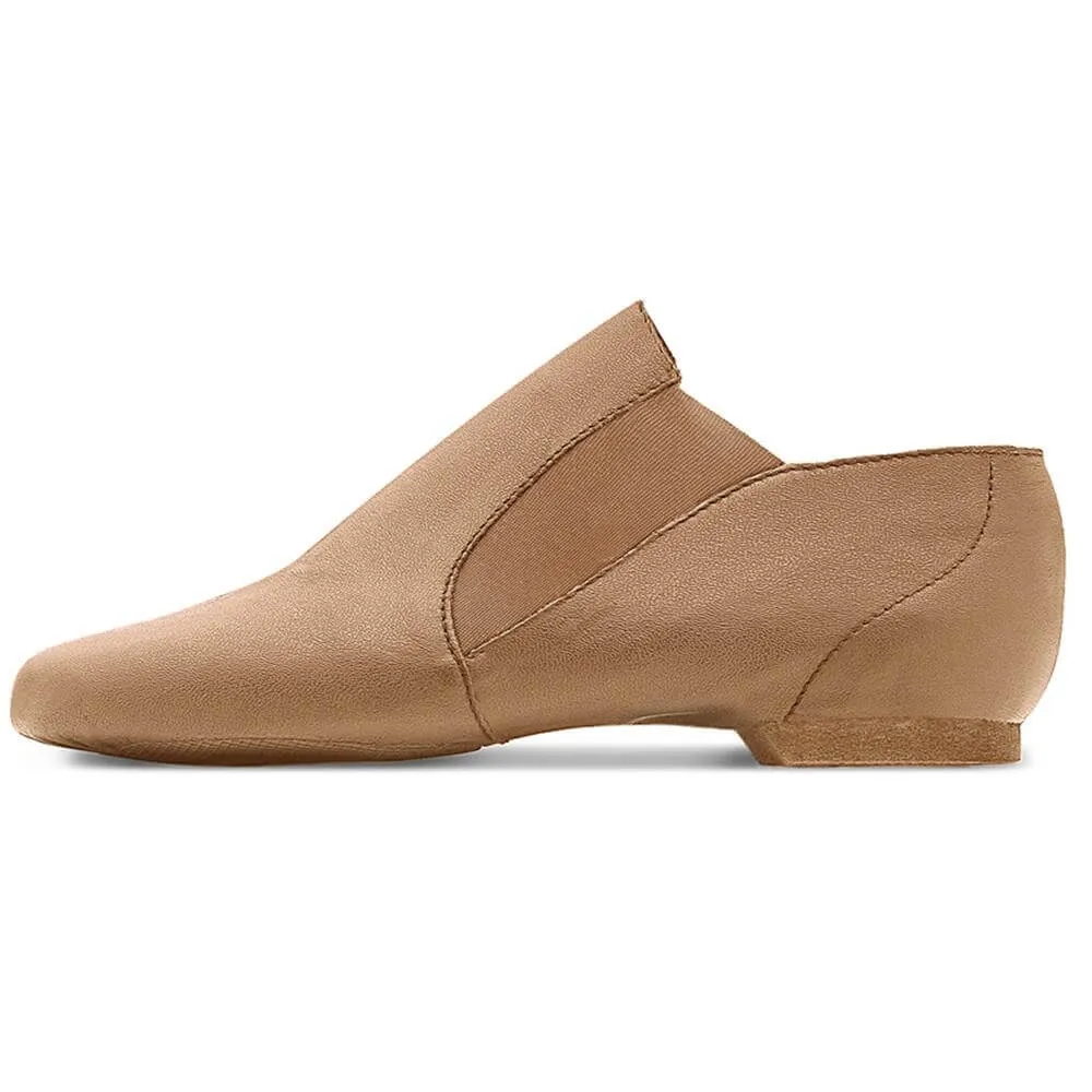 Cotton Base Lee -- Split Sole Jazz Slip-On -- Tan