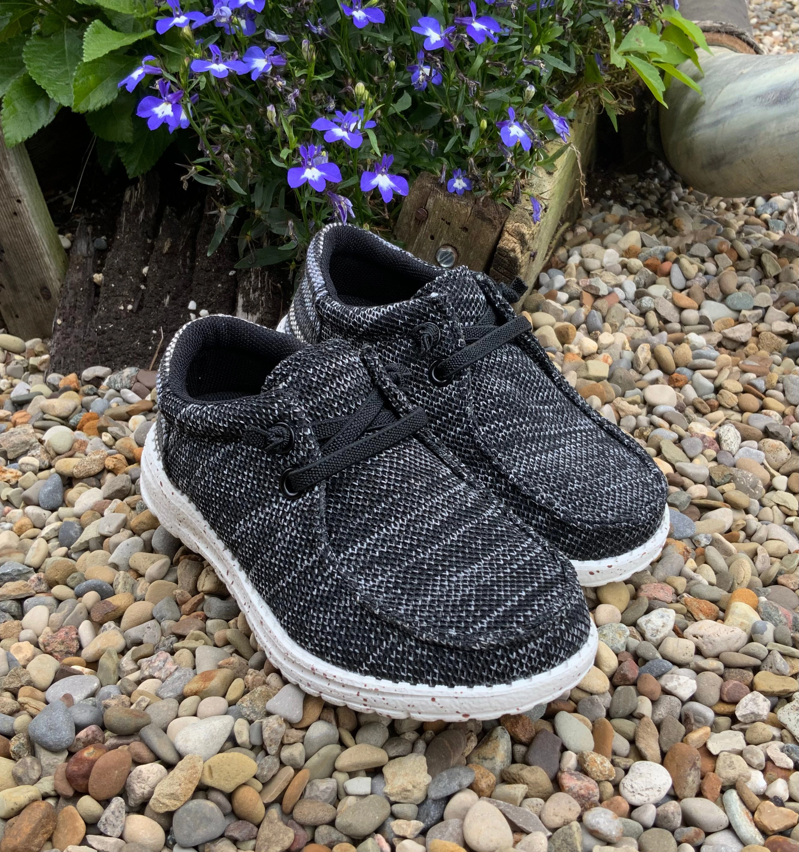 Cowboy Fan Roper Children/Youth Hang Loose Black Slip On Casual Shoe 1793-3113