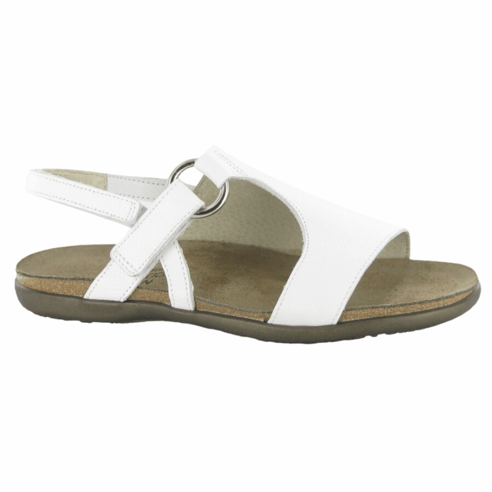 Olivia | Leather | Soft White Body Align Comfortable Footbed