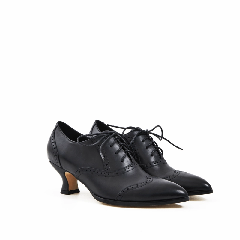 Orchid Heeled Lace Up Vintage Ankle Boot Seamless Fit