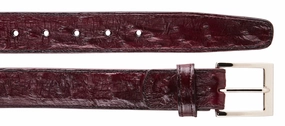 Ostrich Quill Belt - Burgundy Urban Chill