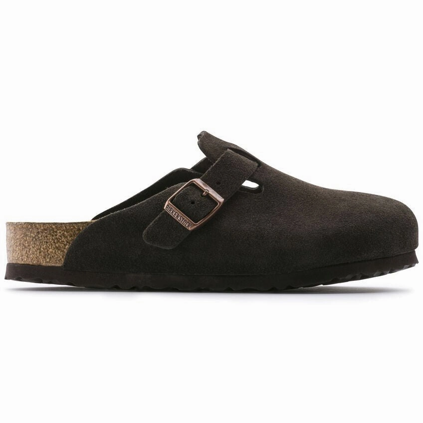 Boston | Soft Footbed | Suede | Mocha - Clog - Birkenstock
