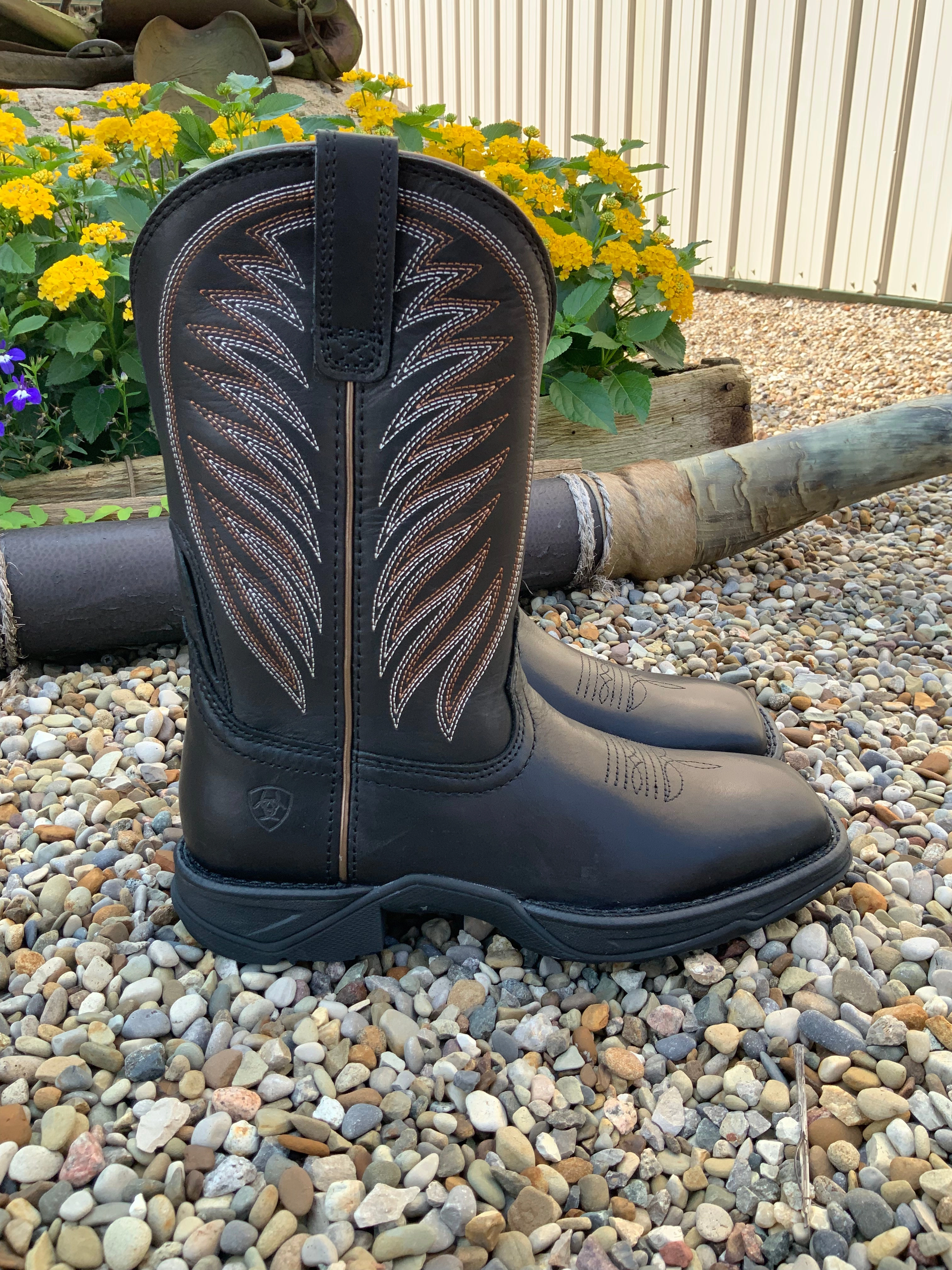 Ariat Women's Anthem 2.0 Black Square Toe Cowgirl Boots 10040285 Boho Mood Library Visit