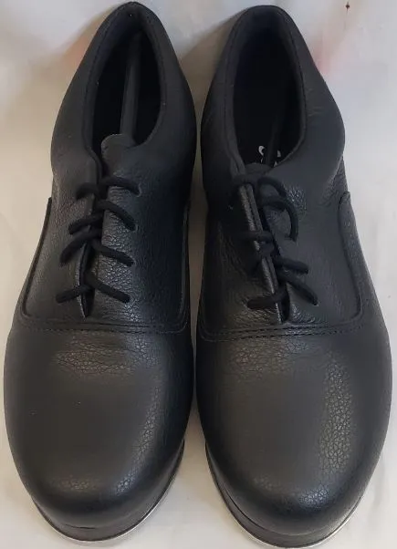 Pam II -- Women's Professional Tap Shoe with Hearts -- Black Dual Tone Comfortable Insole