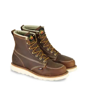 Thorogood Men's American Heritage 6" Wedge Moc Toe Lace Up Work Boots 814-4203 Training Ground