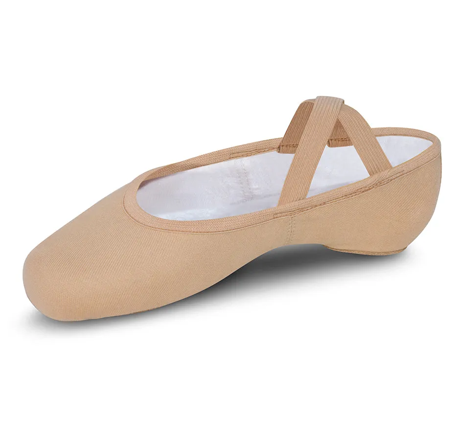 Height Plus Sweat Resistant Gym Workout Performa Canvas -- Split Sole Ballet -- Sand