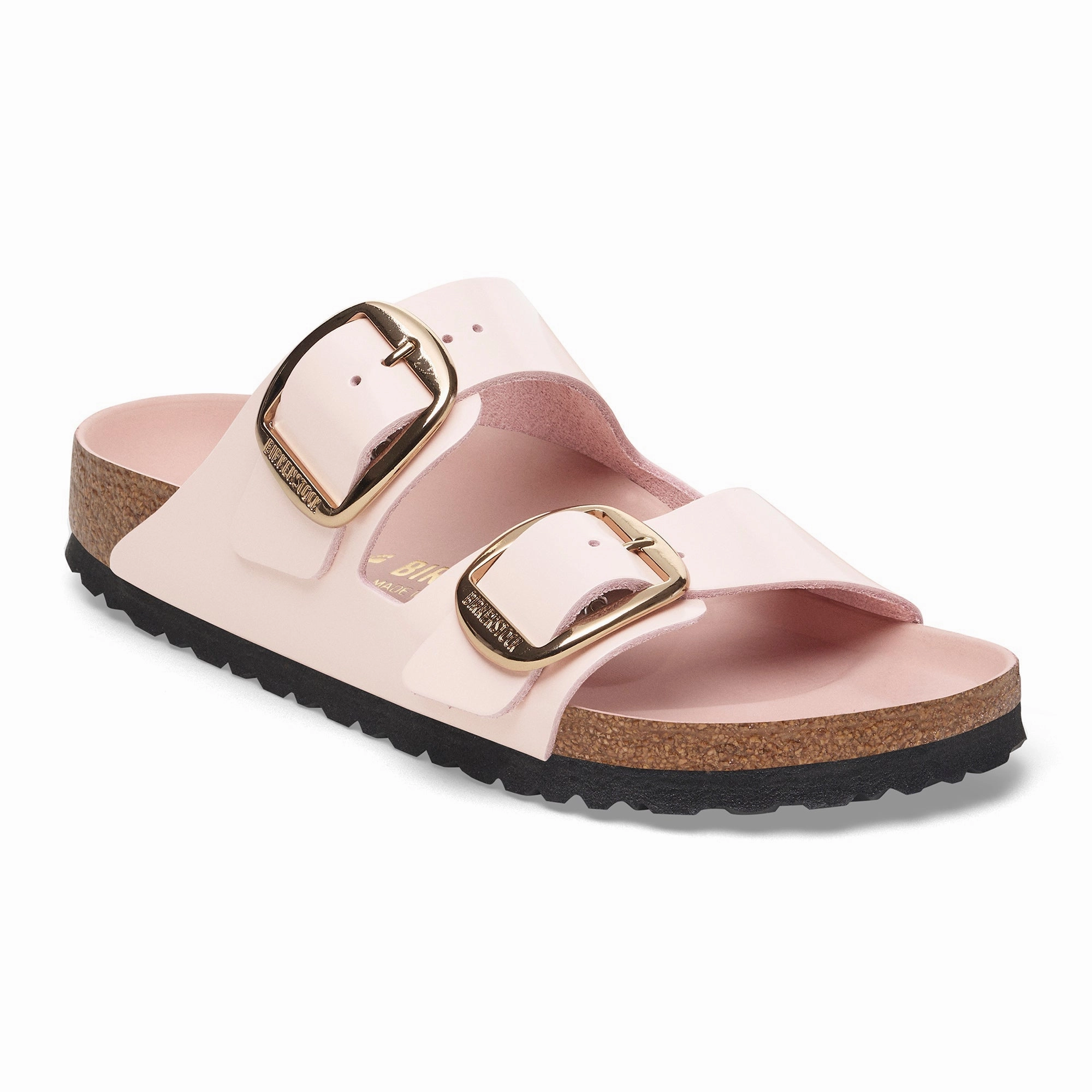 Fast Run Cushioned heel Arizona Big Buckle | Leather | Rose