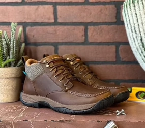 Twisted X Men's 4" Waterproof Acid Resistant Leather Work Boot Shoe MAXW001 Secure Hold