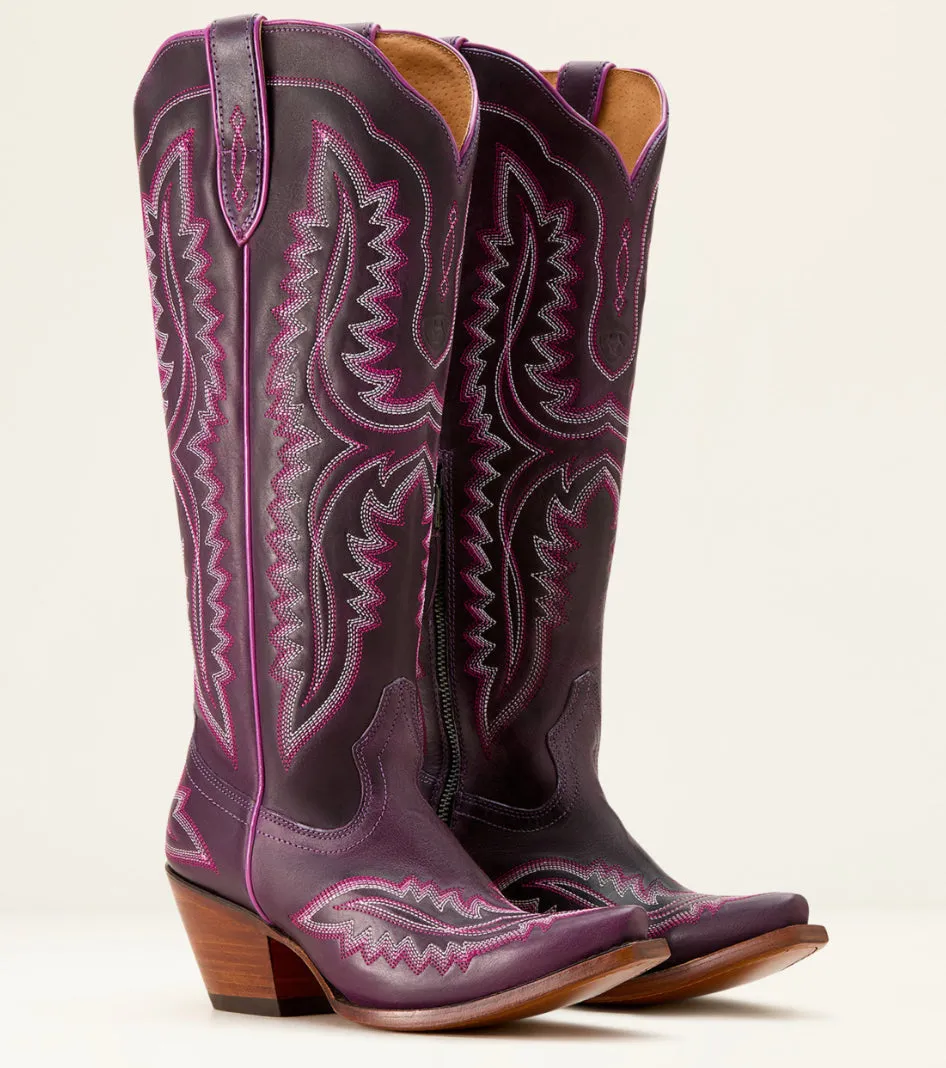 Heavy Trail Comfortable Stretch Ariat Women's Casanova Deep Amethyst Tall Western Cowgirl Boots 10053649