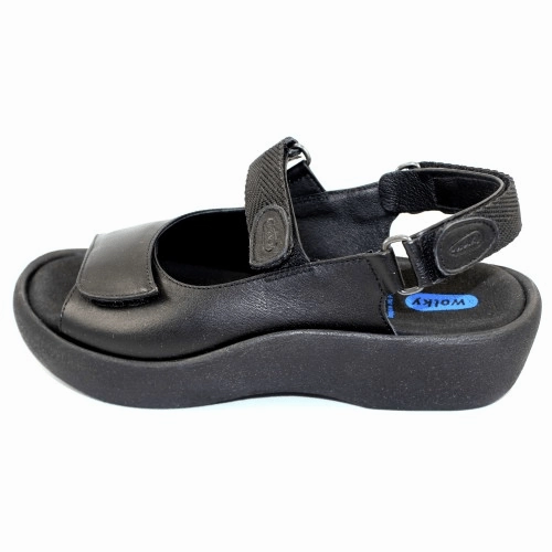 Neon Glow Sporty Outdoor Footwear Jewel | Leather | Black