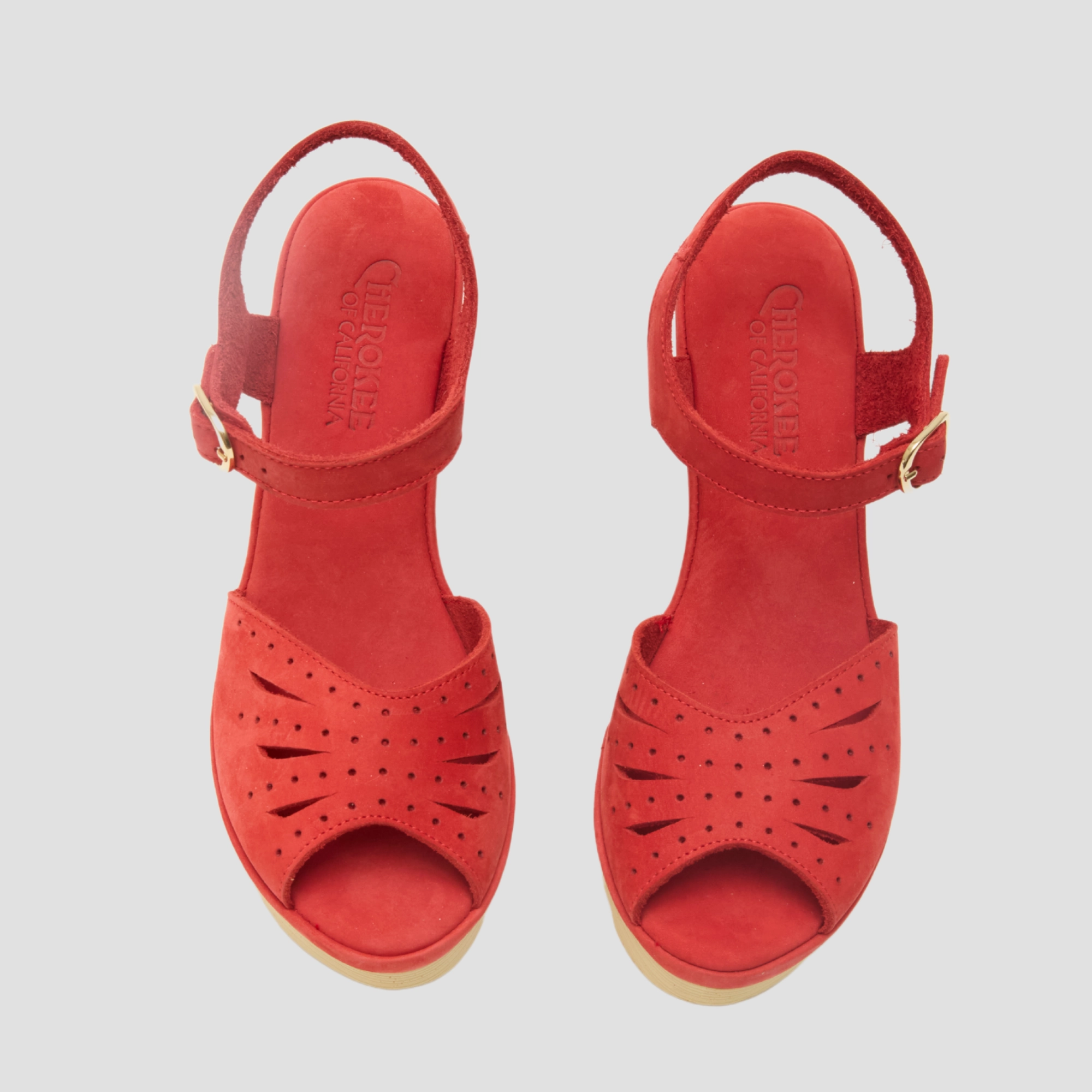 Simple Fit Flower High Beep Red Nubuck