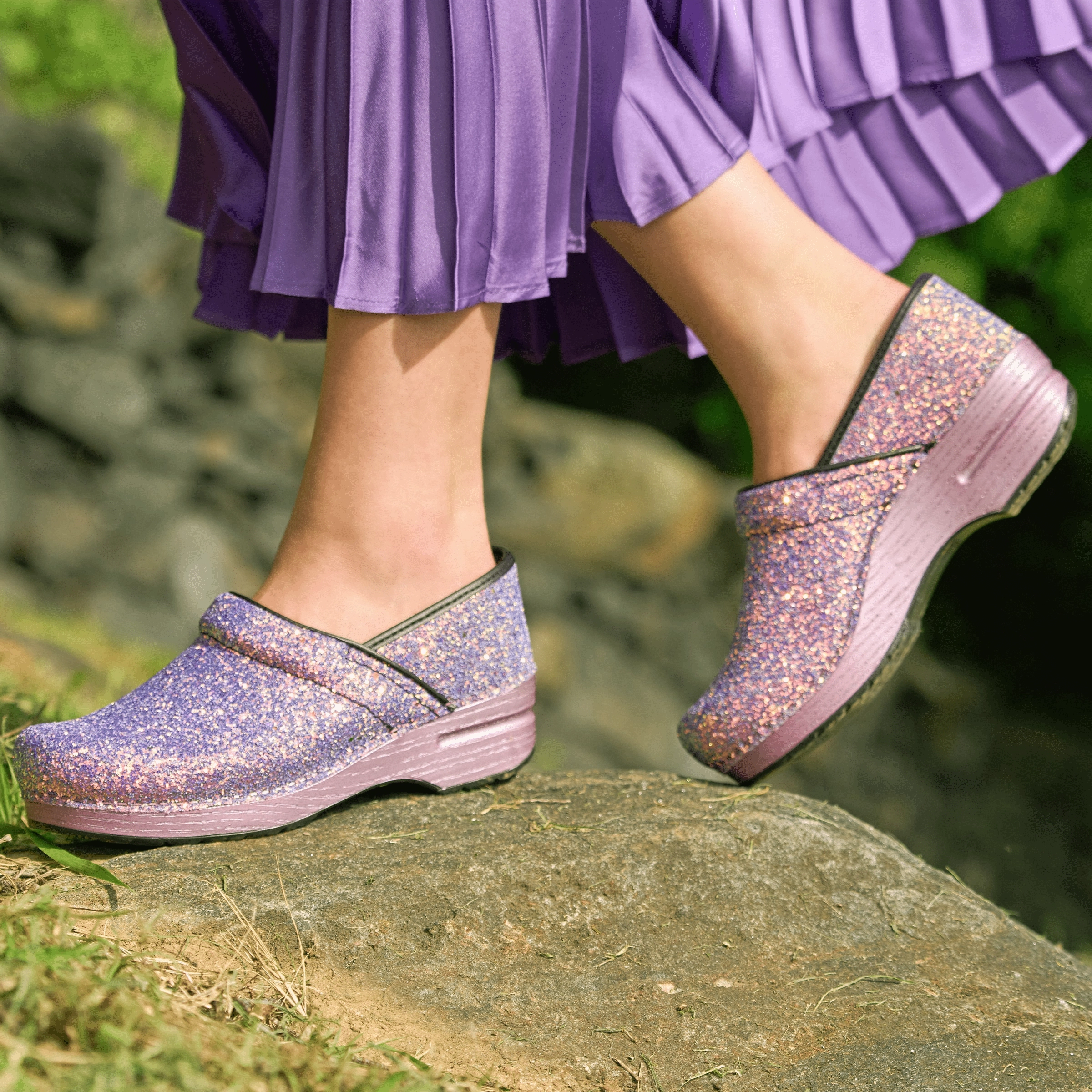 Professional | Glitter | Lilac - Clog - Dansko