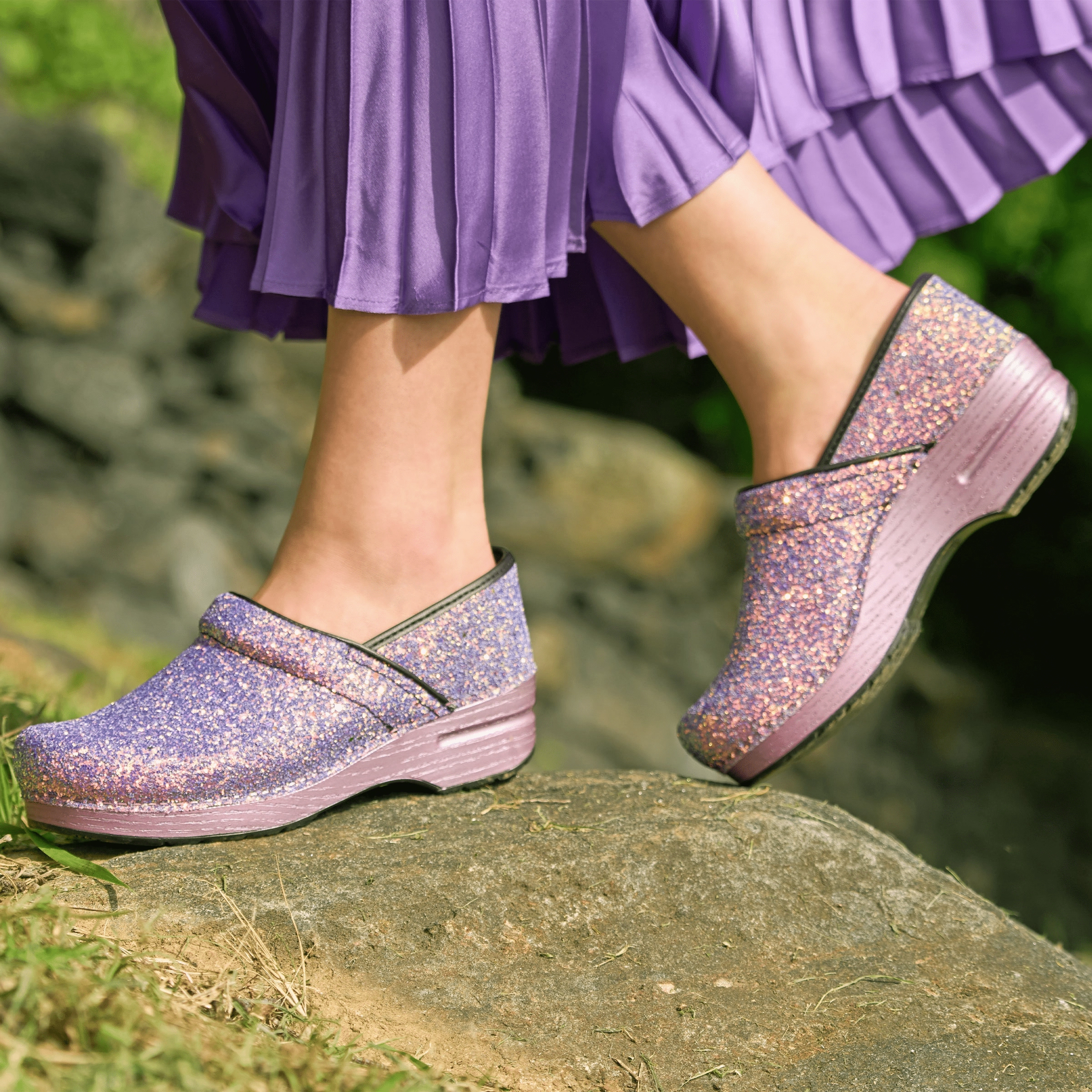 Professional | Glitter | Lilac - Clog - Dansko