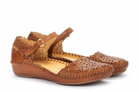 Easy Slip-On Relaxed Outdoor Footwear Puerta Vallarta | Laser Leaf | Brandy