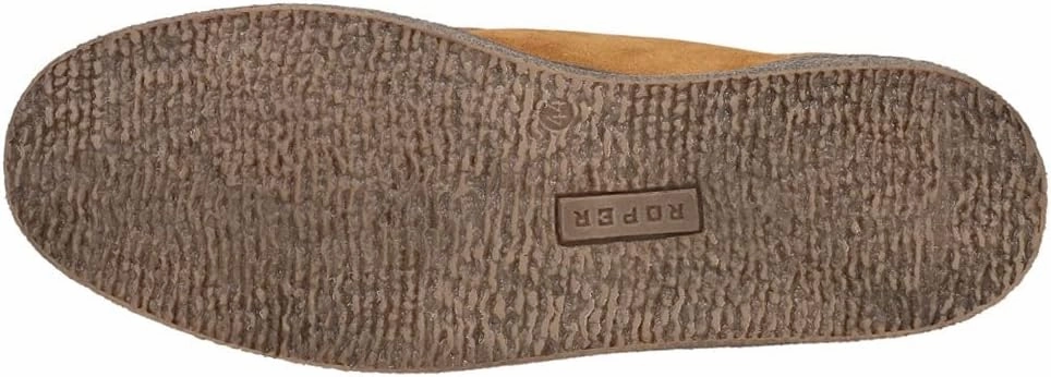 Roper Men's Lace Up Leather Faux Crepe Tan Suede Chukka Casual Shoes 0993-2780 Quick Flow