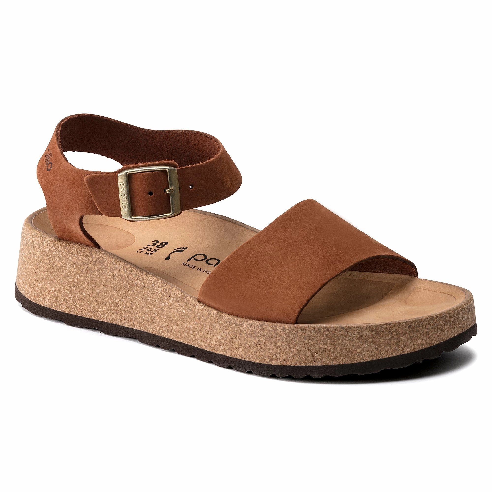 Fashionable Beach Footwear Supportive Outdoor Footwear Glenda | Nubuck | Pecan