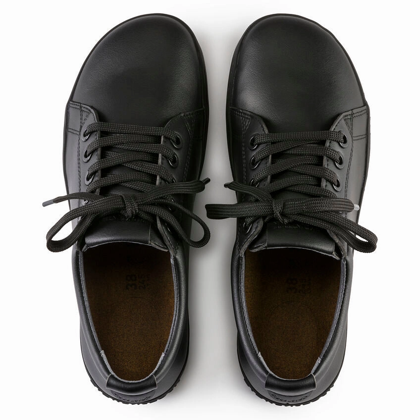 Toe box QO500 Lace Up | Leather | Black/Black