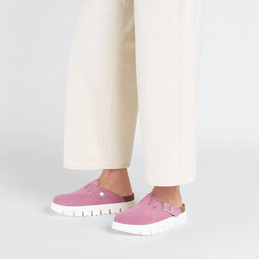 Boston Chunky | Suede | Candy Pink Night Out Shock absorption