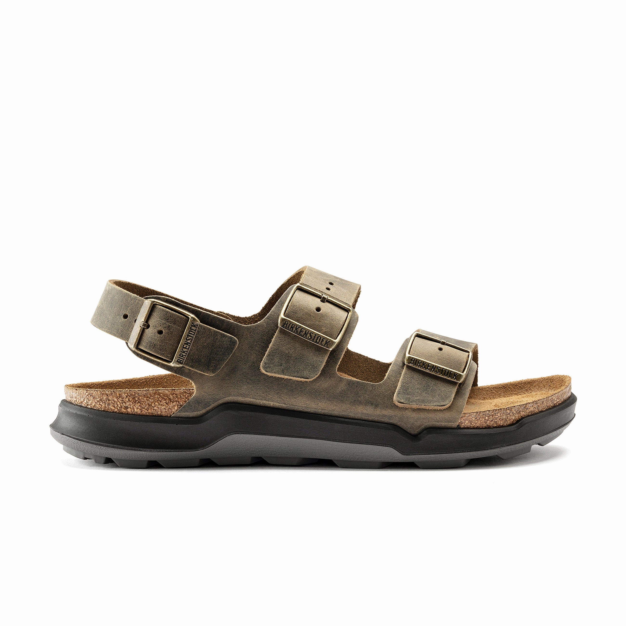 Milano Cross Town Arctic Faded Khaki Waxy Leather Memory foam insole