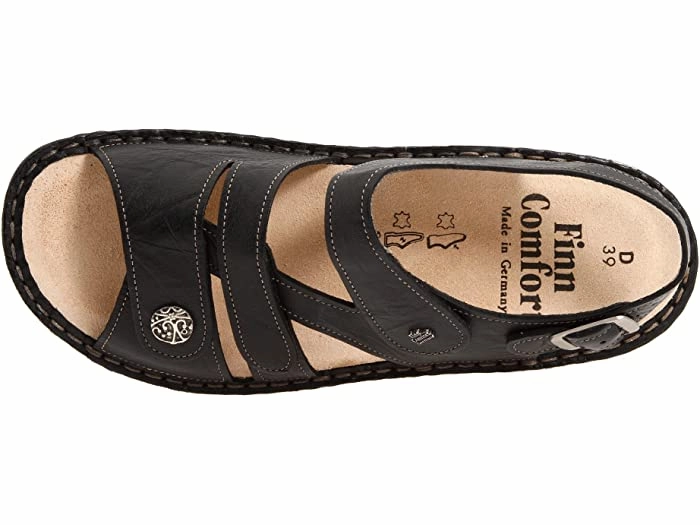 Relaxing Sandals On-the-Go Fit Gomera Soft Classic | Women | Black Plisseelight