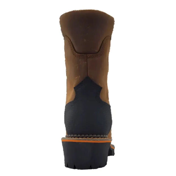 Heavy-Duty Build R. Watson Men's 8 Lace Up Composite Toe Waterproof Logger Work Boot RW1300-CT-W