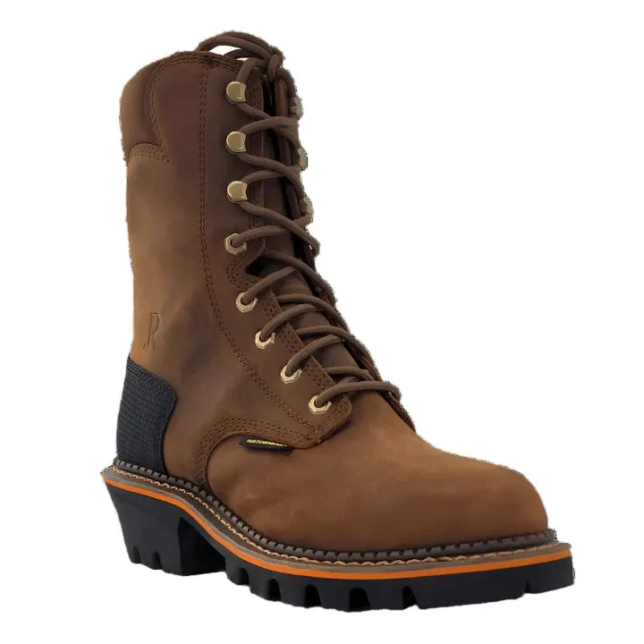 R. Watson Men's 8 Lace Up Composite Toe Waterproof Logger Work Boot RW1300-CT-W Ski Enthusiast Well-fitted