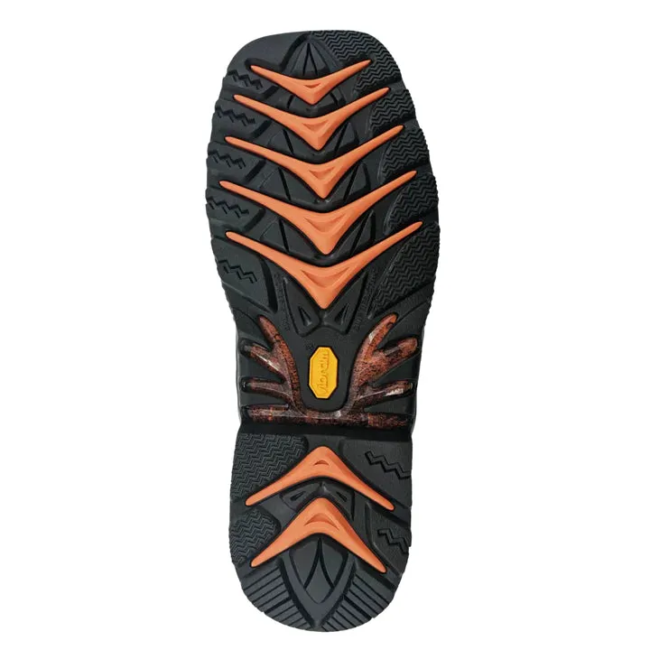 light texture R. Watson Men's Peanut Cowhide & Black Vibram Sole Waterproof Work Boots RW1204W