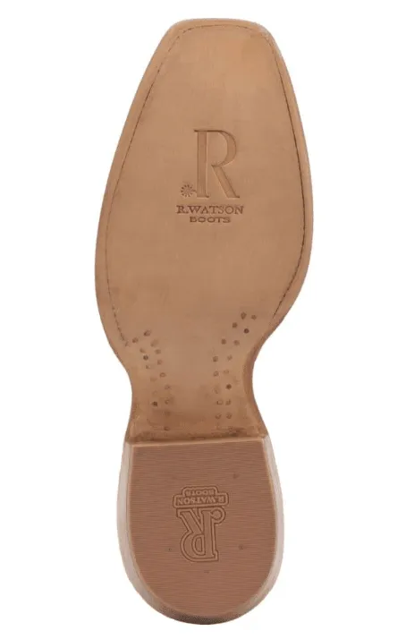 Supportive Fit Compact Form R. Watson Women's Black Rough Out Narrow Square Toe Western Cowgirl Boots RWL8420-1