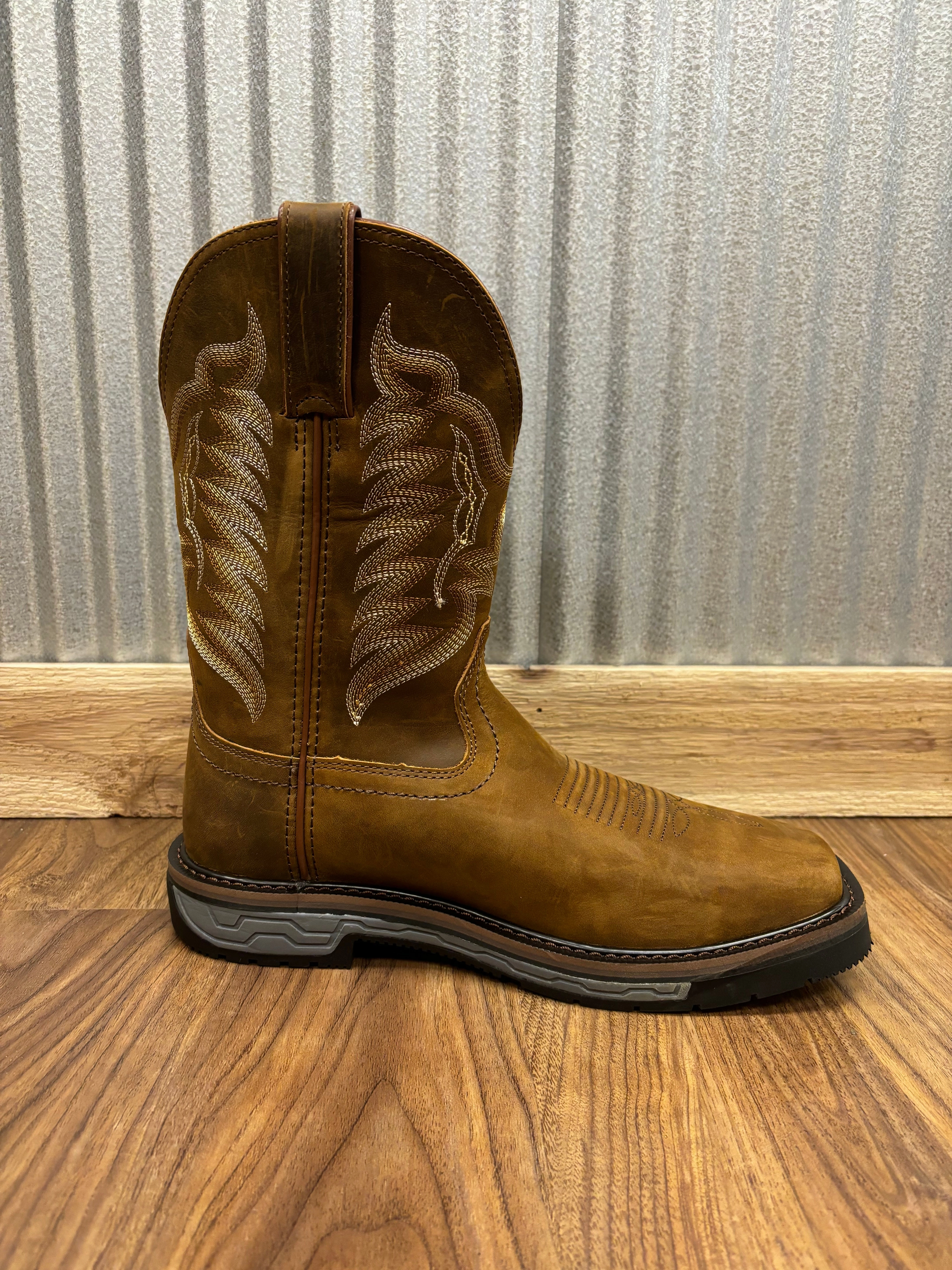 Minimalist Appeal Office Worker R. Watson Men's Crazy Horse Leather Steel Toe Work Boot RW1804-ST