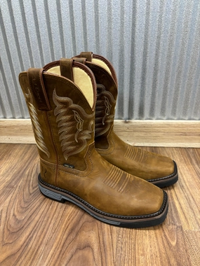 Comfort Oriented Zip Fast R. Watson Men's Crazy Horse Leather Steel Toe Work Boot RW1804-ST