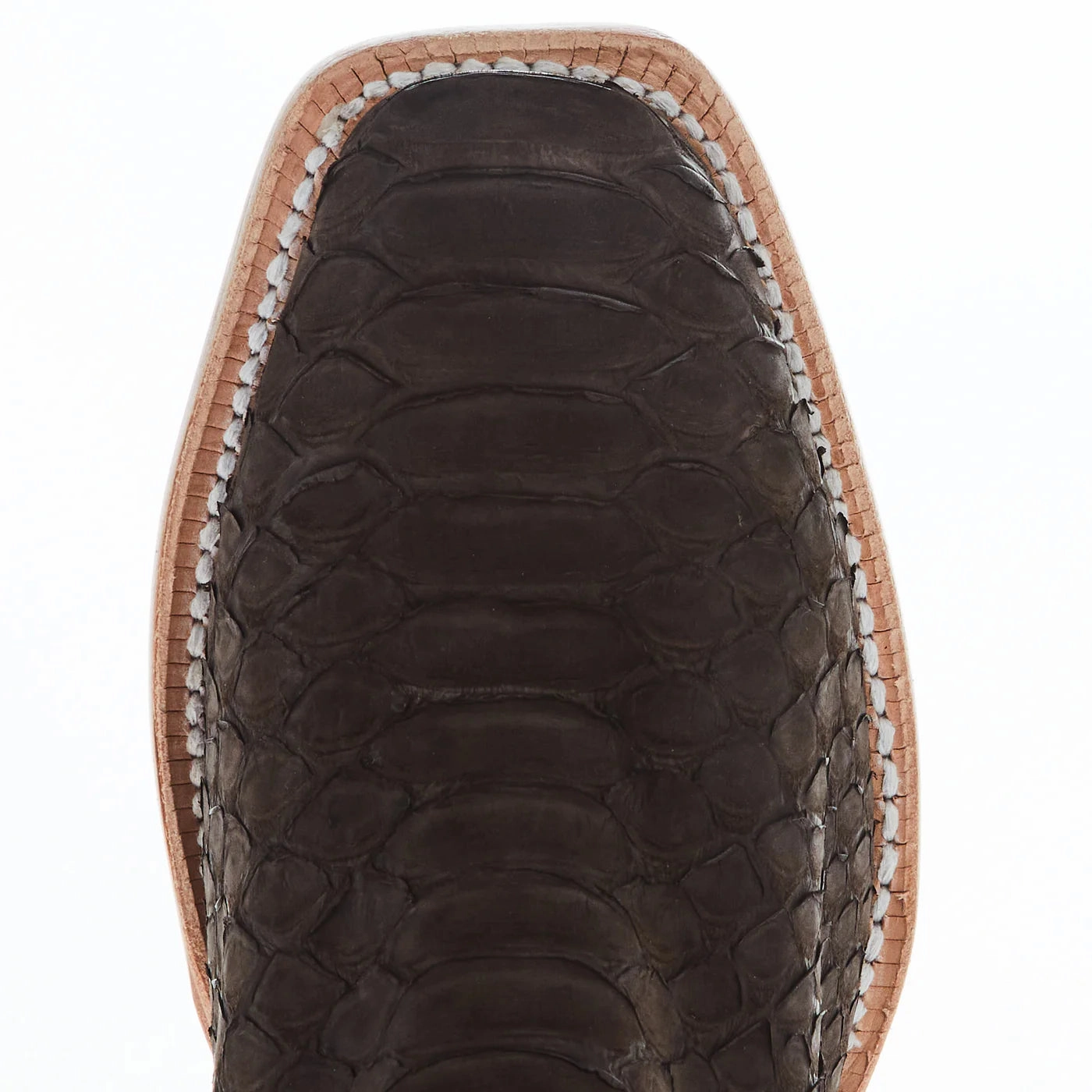 Step Control R. Watson Women's 17" Matte Chocolate Nubuck Python Narrow Square Toe Western Cowgirl Boots RWL7216-1