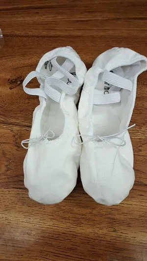 Linen Air Nutcracker -- Canvas Split Sole Ballet -- White