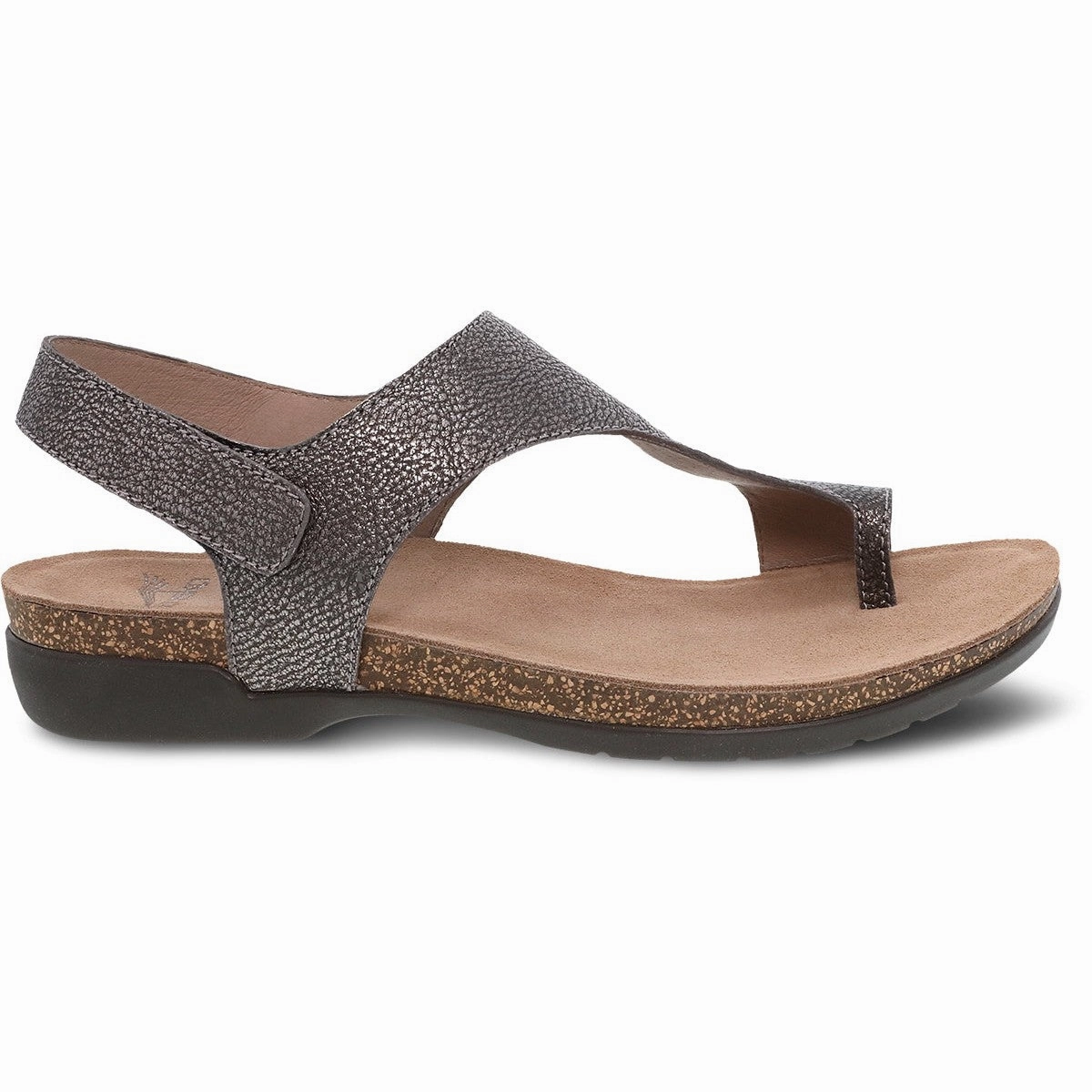 Reece | Metallic Leather | Pewter Shine Bright