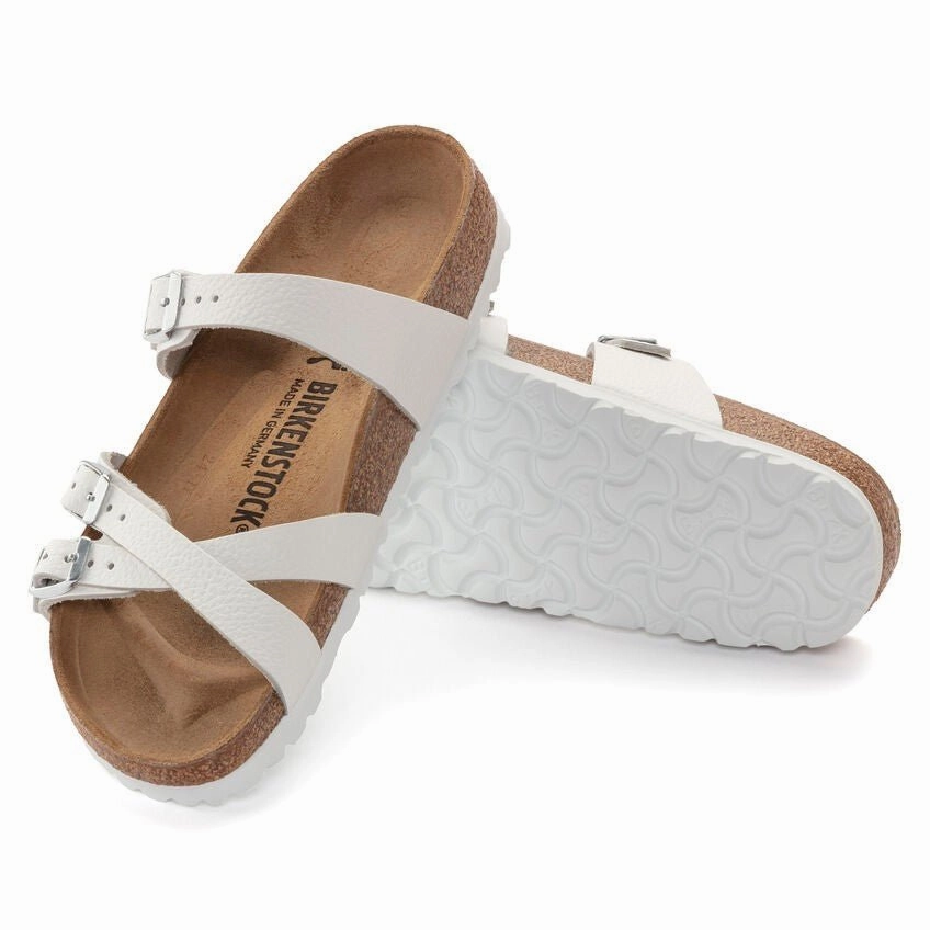 Franca | Leather | White Sandal Maintenance Breathable Outdoor Wear