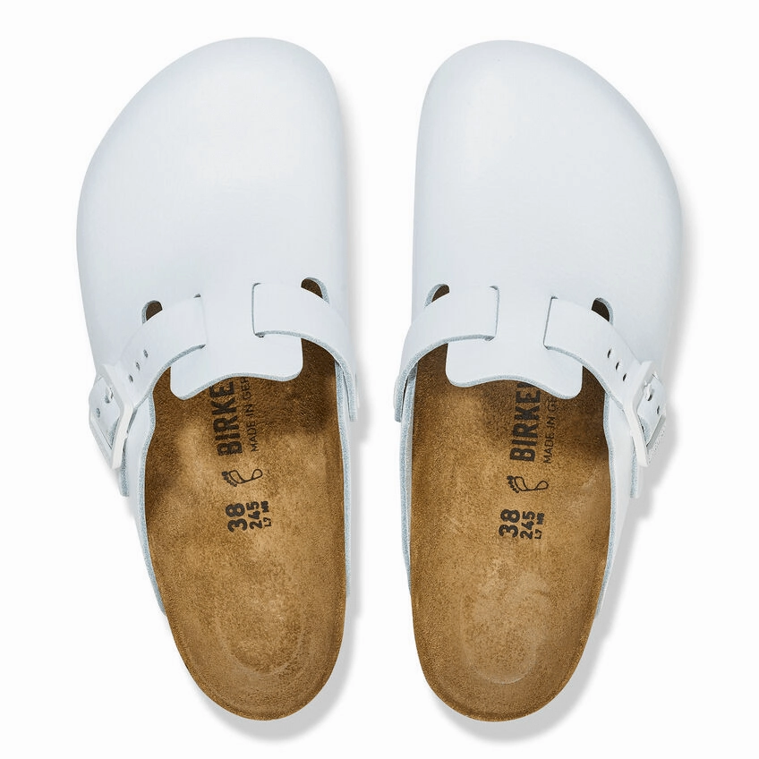 Boston Pro | Leather | White Flexible Outsole