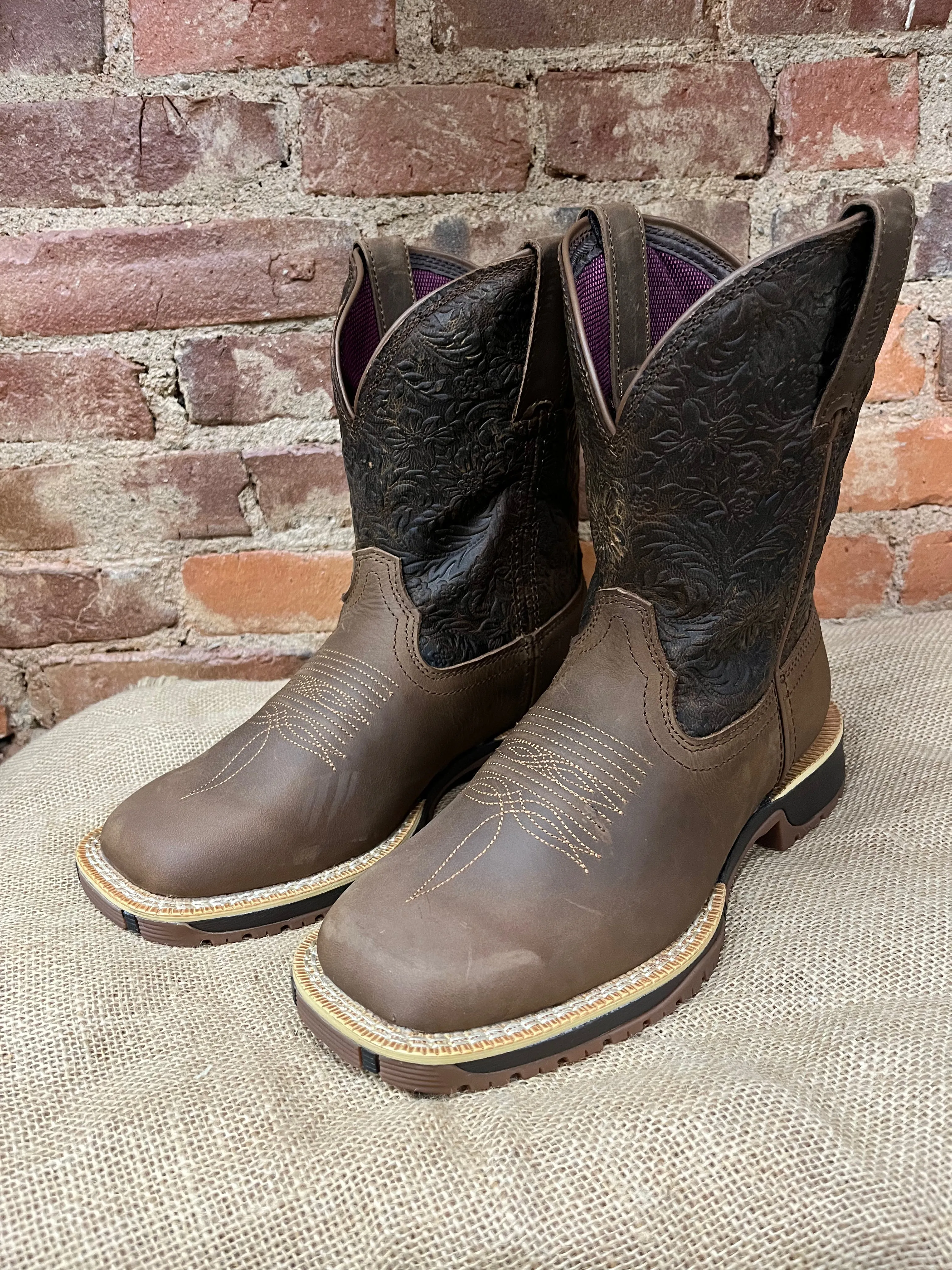 Ankle Support High Strength Gear Rocky Women's Rosemary Cinnamon Brown Western Work Boots RKW0413