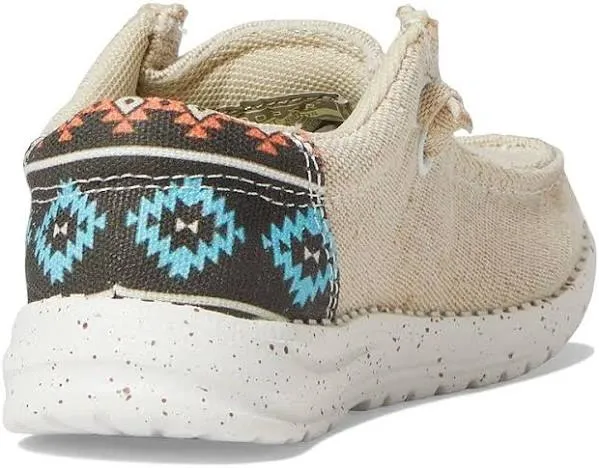 Roper Children/Youth Hang Loose Tan Canvas Slip On Laced Shoe 1793-3012 Workplace Use