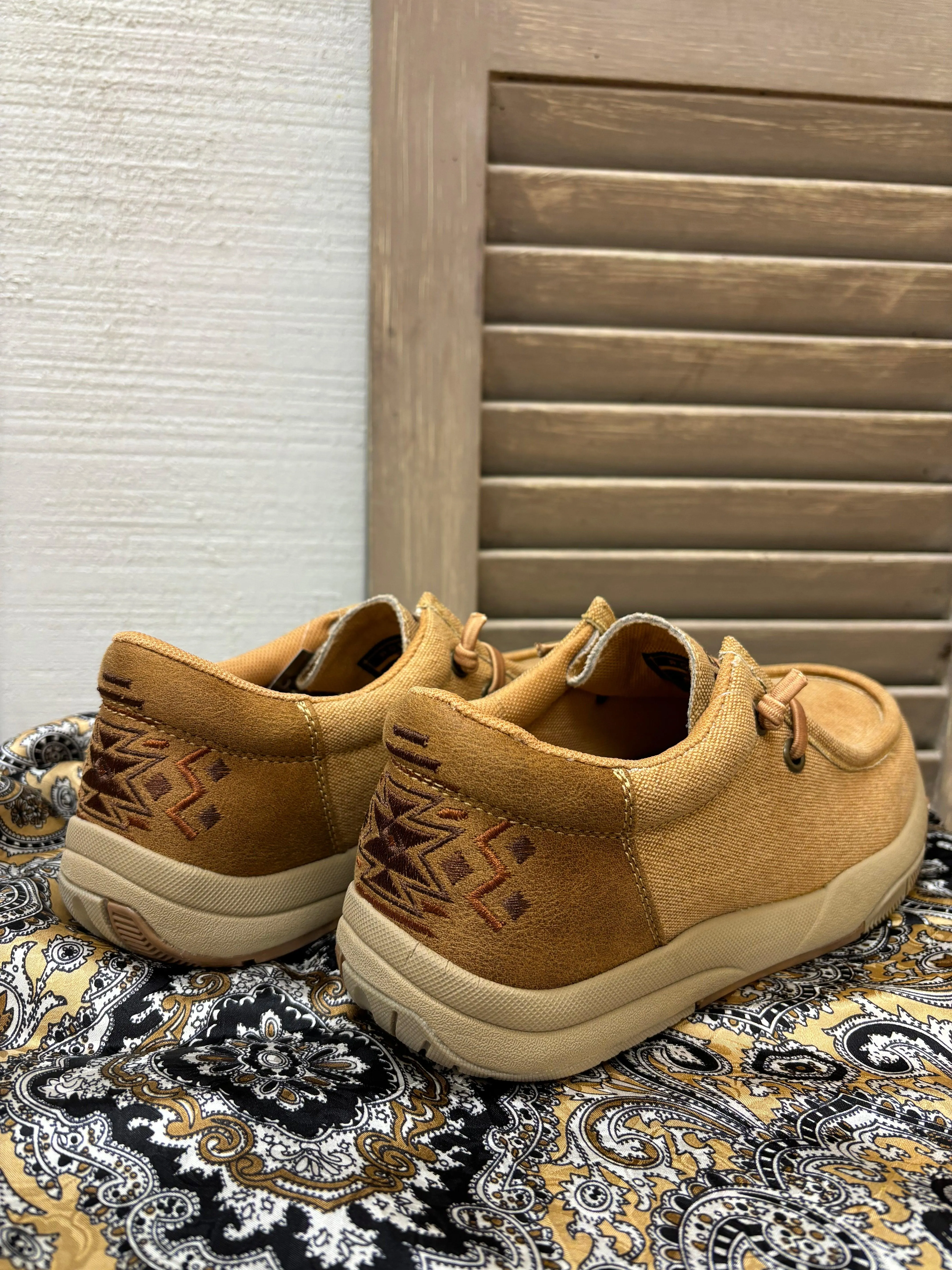 College Trend Roper Women's Vintage Tan Canvas Chukka Casual Shoe 1663-3415