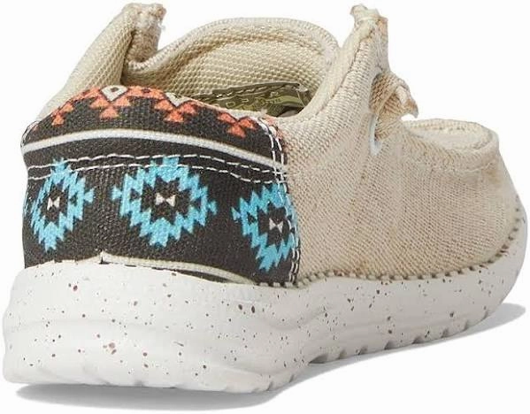 Roper Children/Youth Hang Loose Tan Canvas Slip On Laced Shoe 1793-3012 Workplace Use