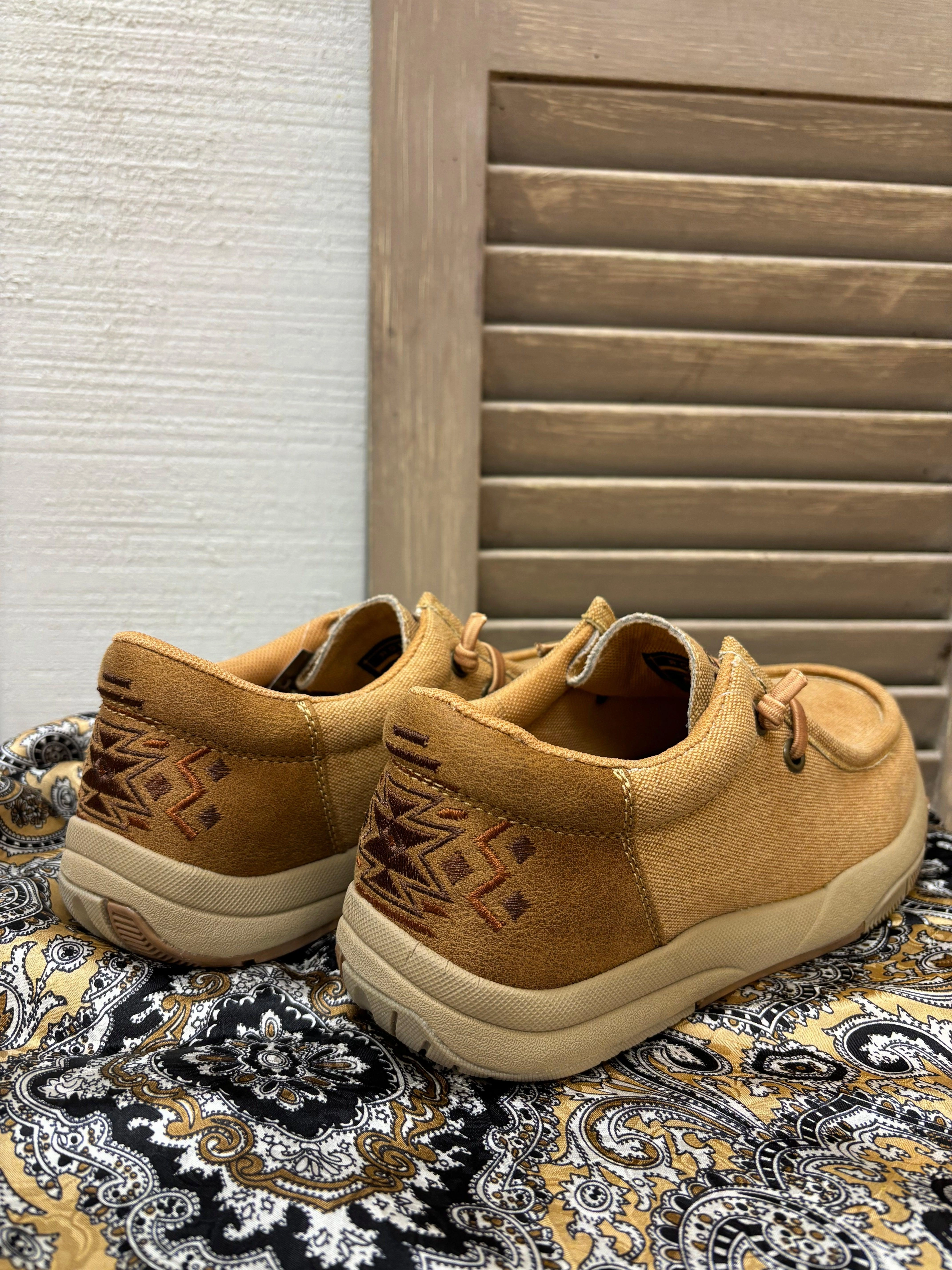 Roper Women's Vintage Tan Canvas Chukka Casual Shoe 1663-3415 High Top