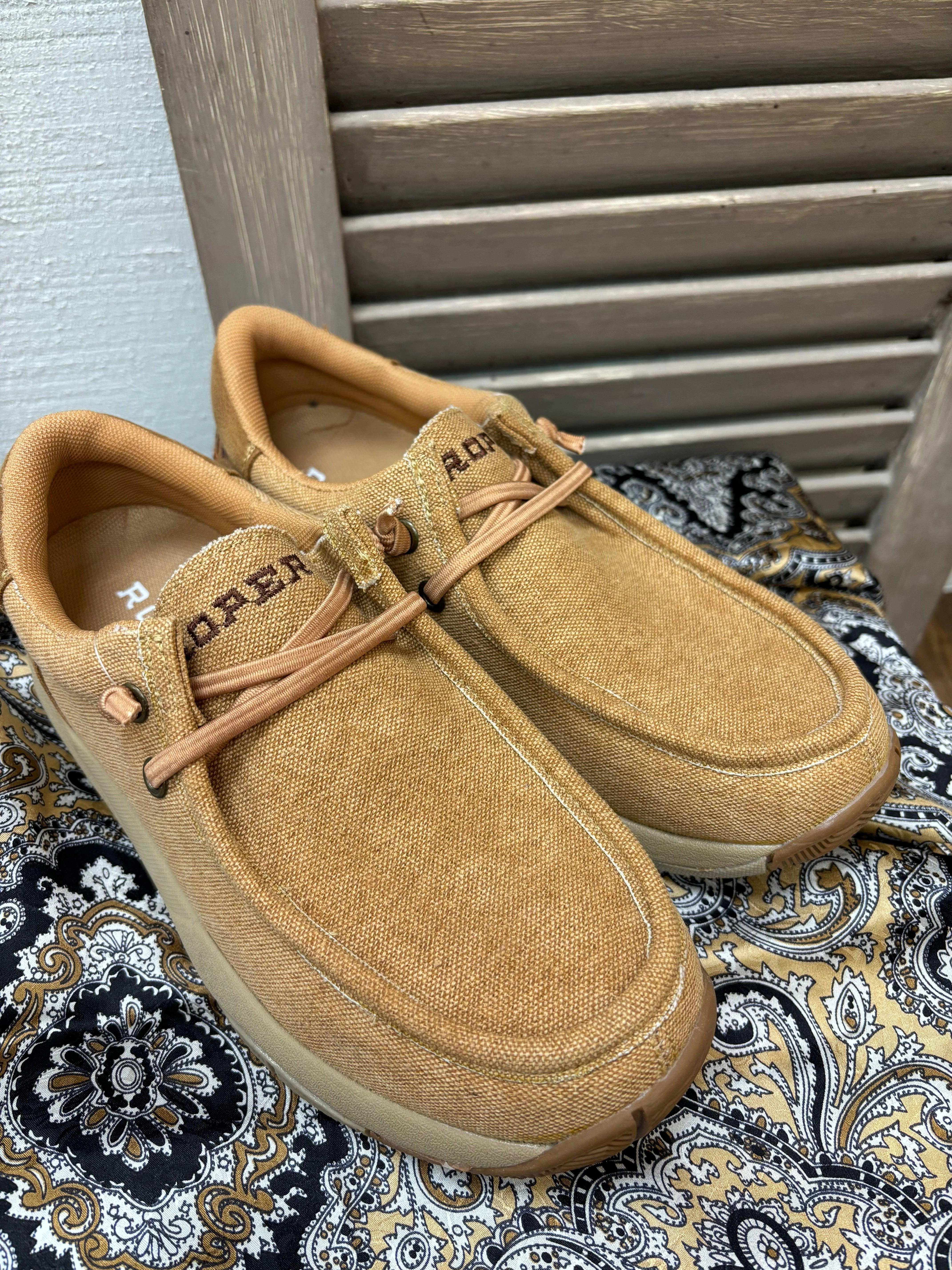 Roper Women's Vintage Tan Canvas Chukka Casual Shoe 1663-3415 Stage Glow Year long