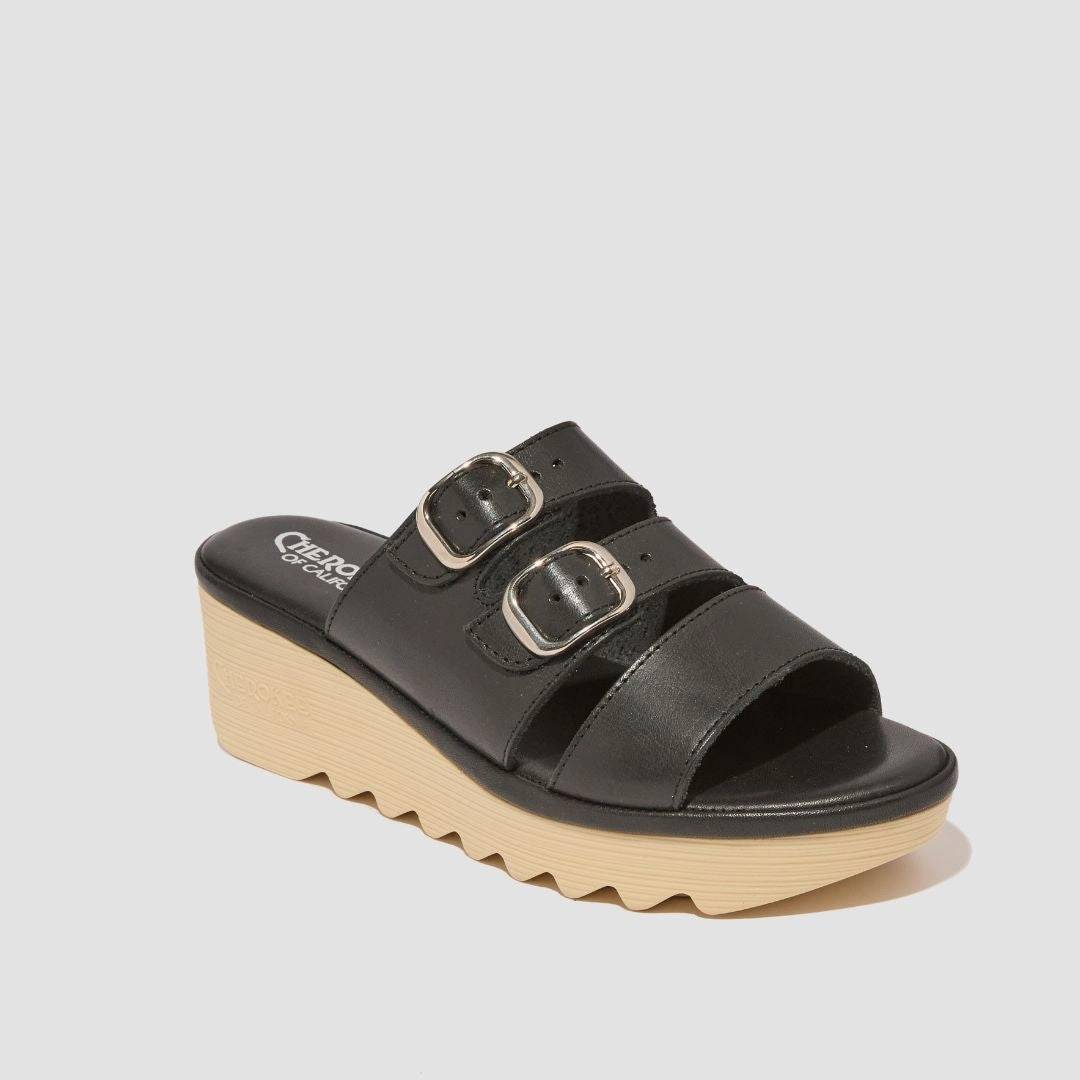 Rubber Sole Charlotte Mid Beep Black Natural Bottom