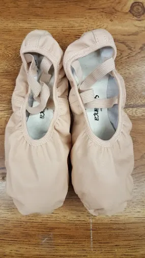 Rylan -- Stretch Leather Split Sole Ballet -- Pink Smart Look