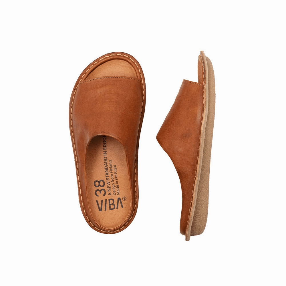 Saint Tropez | Leather | Cognac Flexible Motion