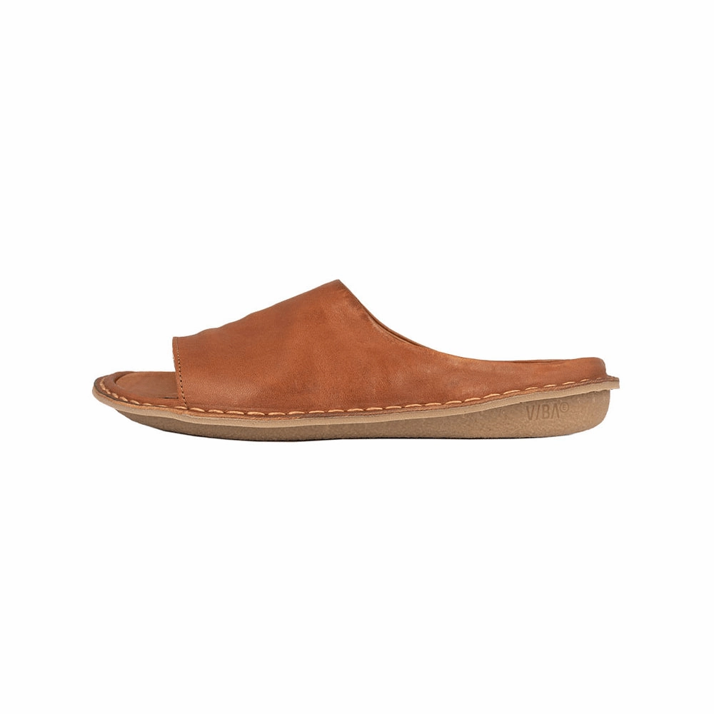 Elastic Casual Footwear Saint Tropez | Leather | Cognac
