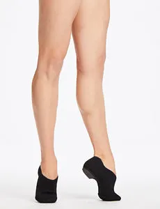 Supportive Core Fitness Training Kids Play Sam -- Knit Split Sole Jazz Shoe -- Black