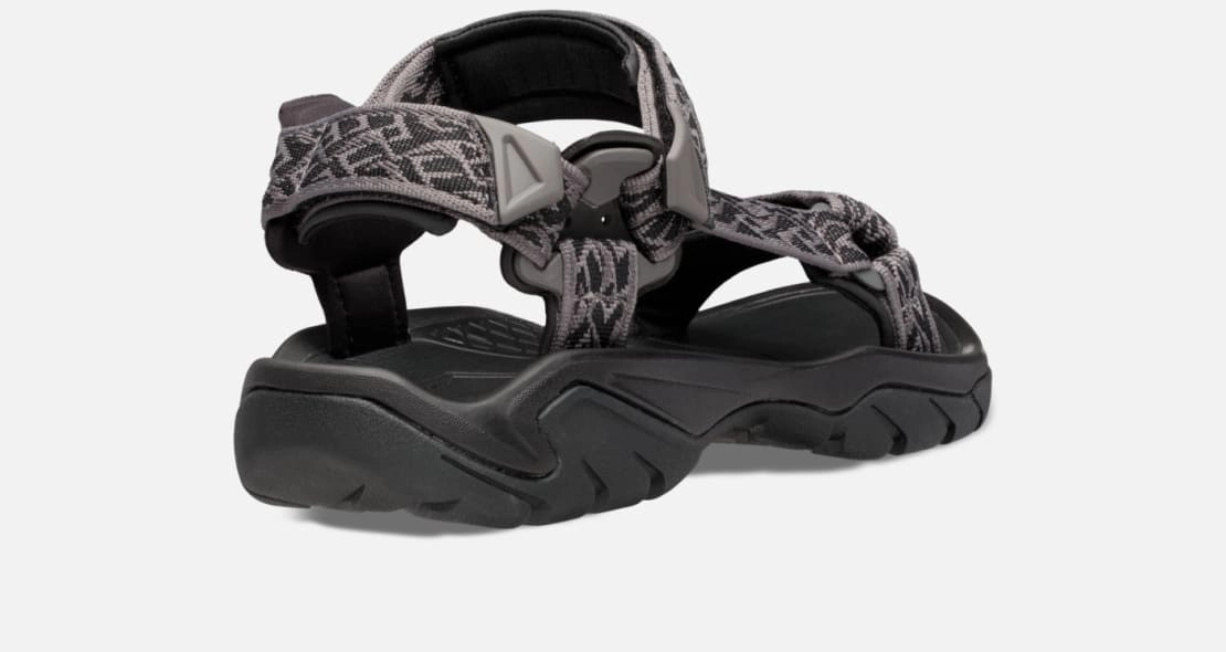 Breathable Material Easy Sandals 1102456 Teva Men's Terra Fi 5 Universal Wavy Trail Black WTBC
