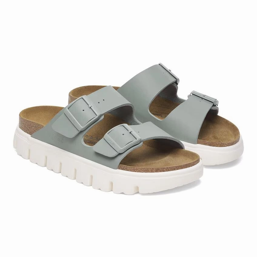 Flexible Sandals Buckle Detail Arizona Chunky | Birko-Flor | Pure Sage