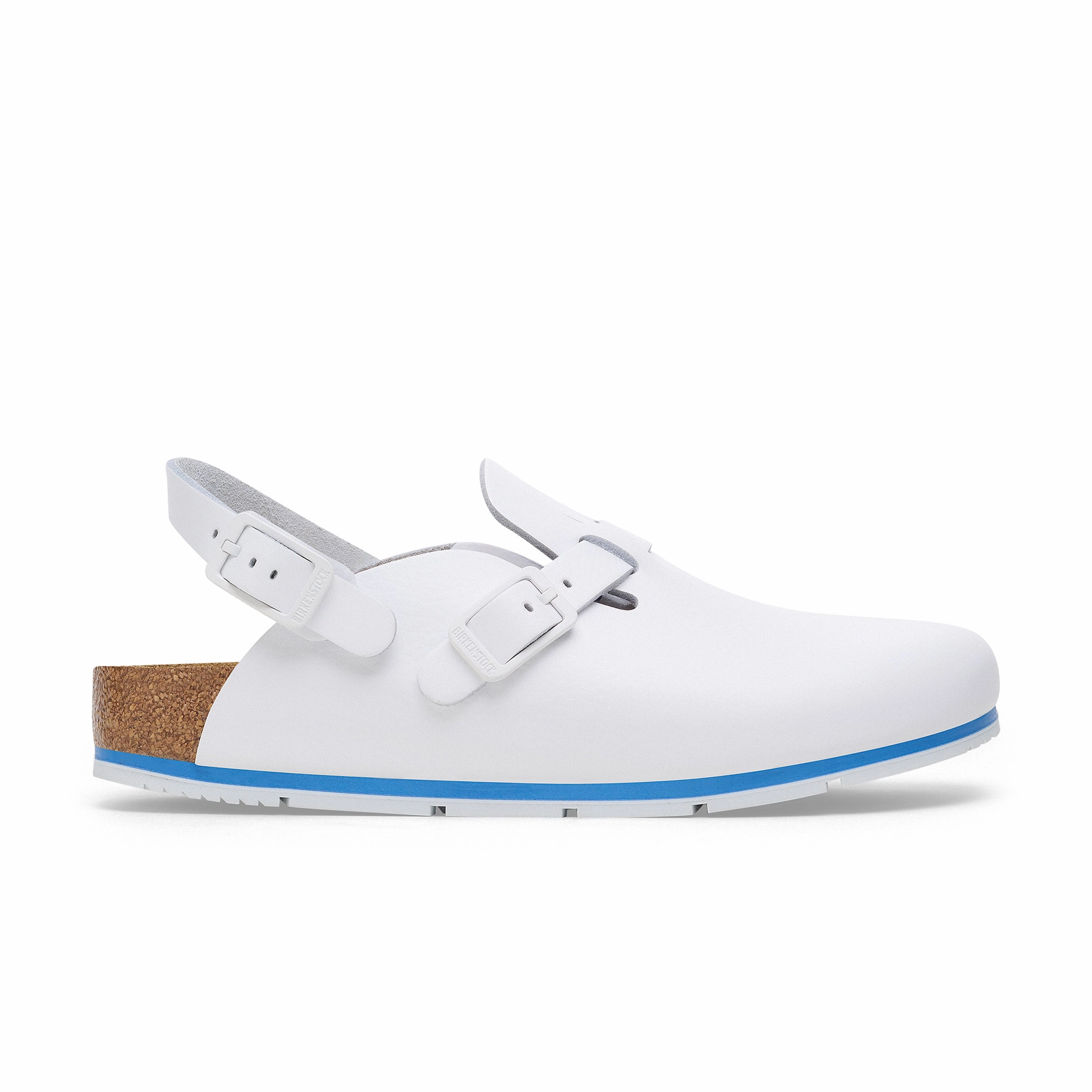 Open Frame Smooth Surface Kay Pro White PU Coated Natural Leather